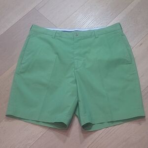 EUC Brooks Brothers Shorts Men's sz 38 Flat Front Green Chino Shorts